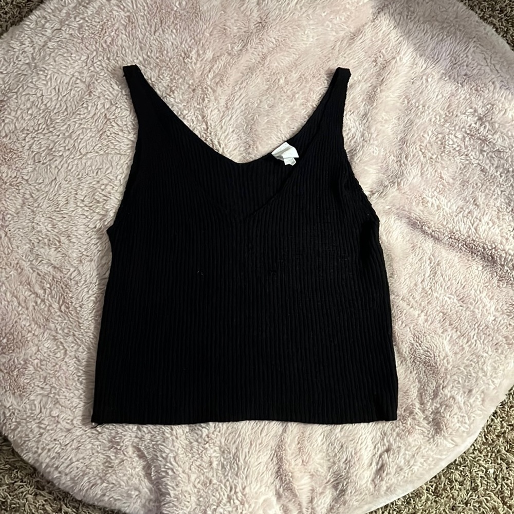 Black tank top sweater